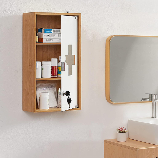 Toilettenmedizinschrank Aluminium -Medizinschrank mit Lagerung