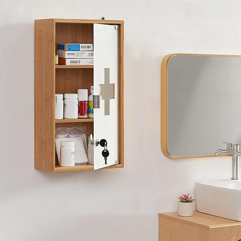 Toilettenmedizinschrank Aluminium -Medizinschrank mit Lagerung