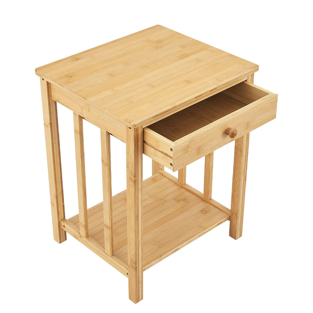 Stoffaufbewahrungsschubladen Holzschlafzimmer Nachttisch 