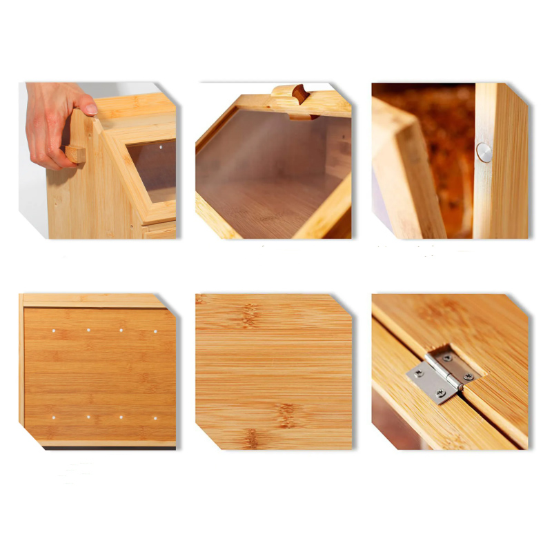 Bambus Brotbox mit Deckel für Küche